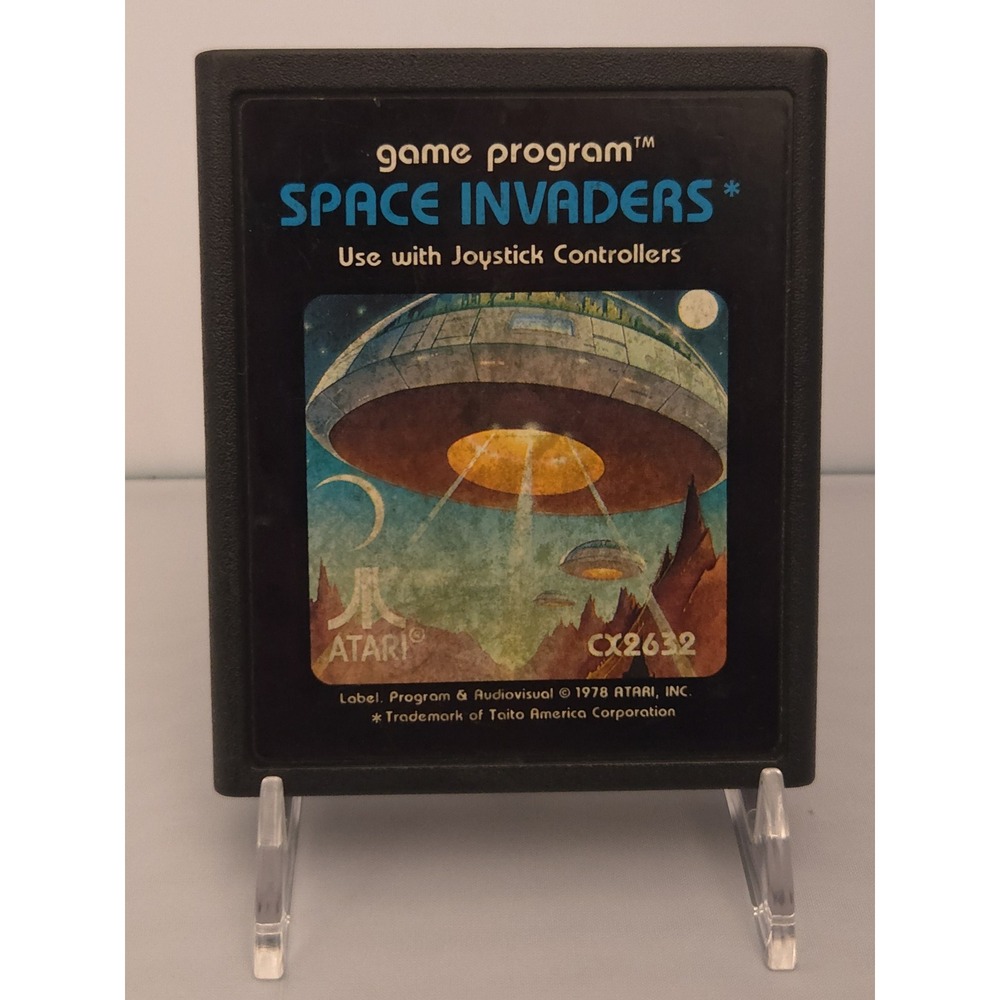 Space Invaders Game Cartridge (Atari 2600, 1980)‎ Clean & Tested & Working!